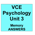2023-2027 VCE Psychology - Memory